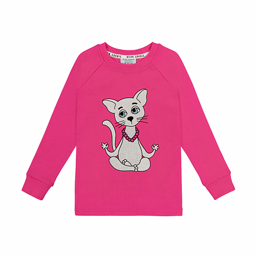AW23[]YOGICAT RIB LONGSLEEVE_Ƽ / PINK-DSCD3YGLT021PNK