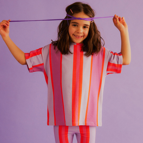 AW23[]STRIPES NEW T-SHIRT_Ƽ / MULTI-DSCD3STST031MUL