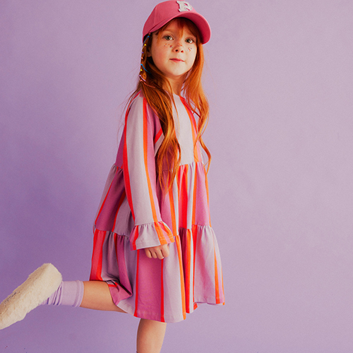 AW23[]STRIPES SOPHIE DRESS_巹 / MULTI-DSCD3STDR021MUL