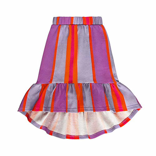 AW23[]STRIPES WAFFLE LONG SKIRT_ĿƮ / MULTI-DSCD3STSK031MUL