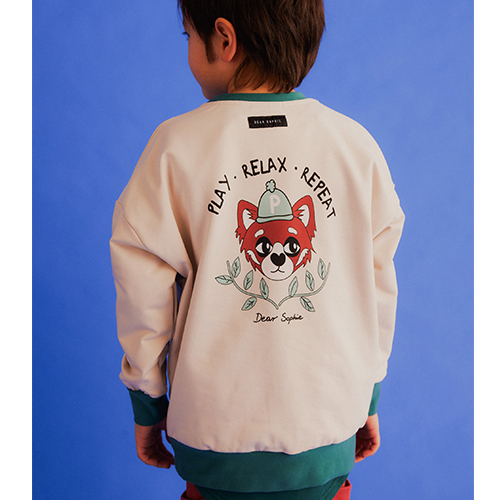 AW23[]PANDA LINE SWEATSHIRT_ / GREEN-DSCD3PDM2011GRN