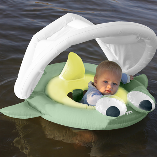 [϶]Baby Float Shark Tribe Khaki_Ʃ-S3LBABST