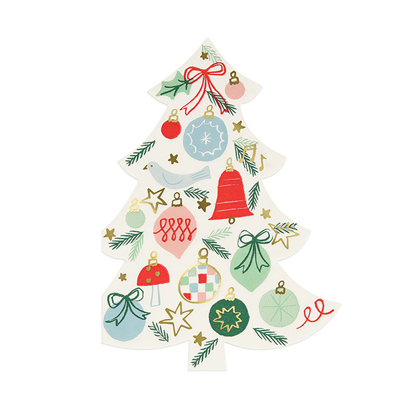 [޸޸]Festive Pattern Tree Napkins_ƼŲ-ME268744