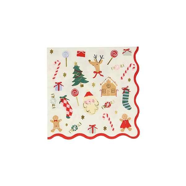 [޸޸]Jolly Christmas Small Napkins_ƼŲ-ME270094