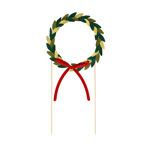 [޸޸]Paper Wreath Cake Topper_ũ-ME270184