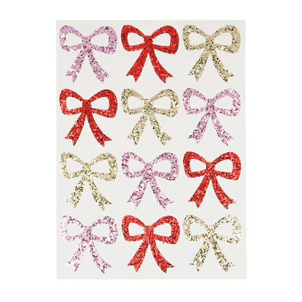 0913 23AW[޸޸]Eco Glitter Bow Stickers(8p set)-ME269671