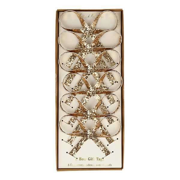 0913 23AW[޸޸]Glitter Bow Gift Tag Set(6p set)-ME269617