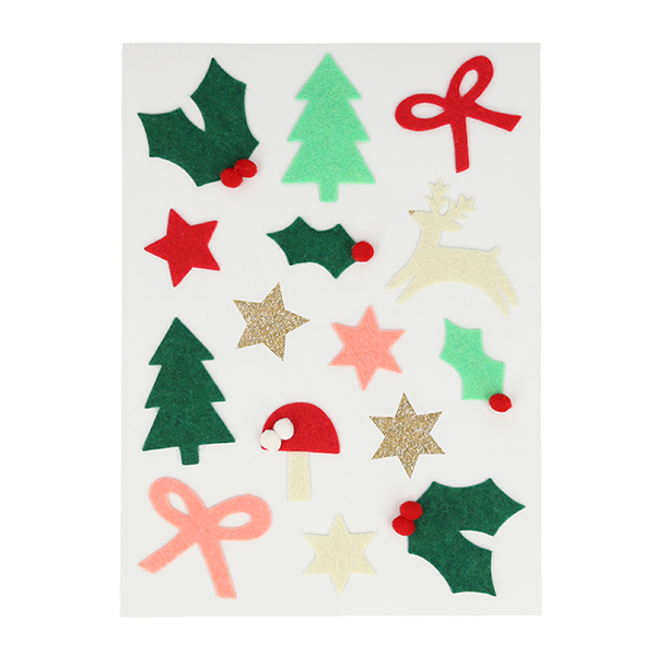 0913 23AW[޸޸]Felt Christmas Icon Stickers-ME269869