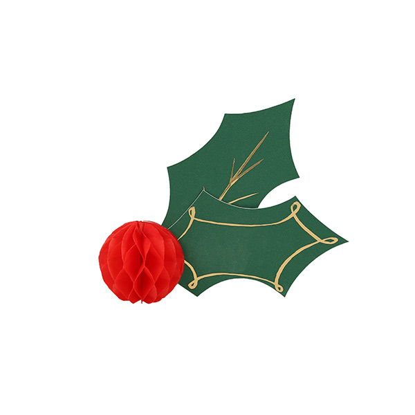 [޸޸]Holly Honeycomb Place Cards-ME269005