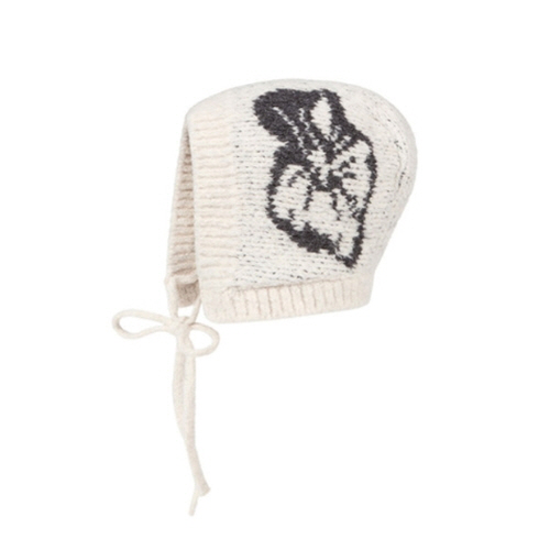 23AW[ƲũƼ丮]Flower tricot bonnet_