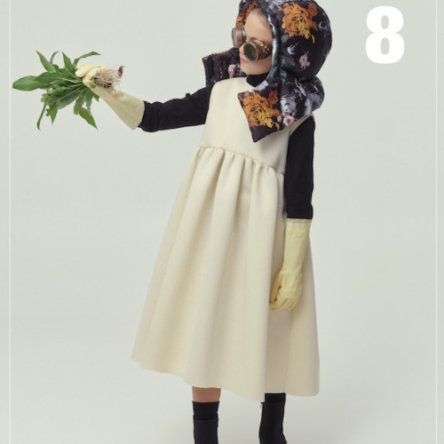 23AW[ƲũƼ丮]Neoprene dress_cream_巹