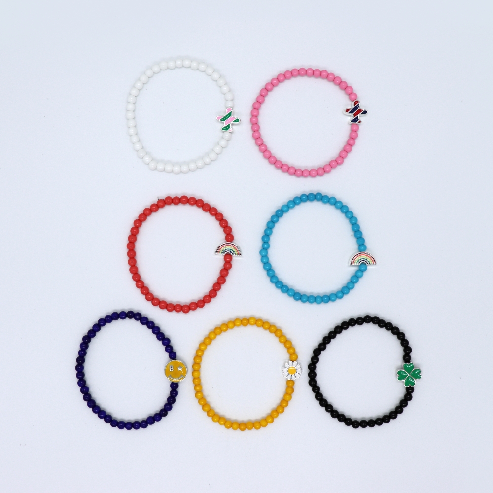 []Űġ Ƽ  ۶󽺺   7color Kitsch motives color glassball Bracelet
