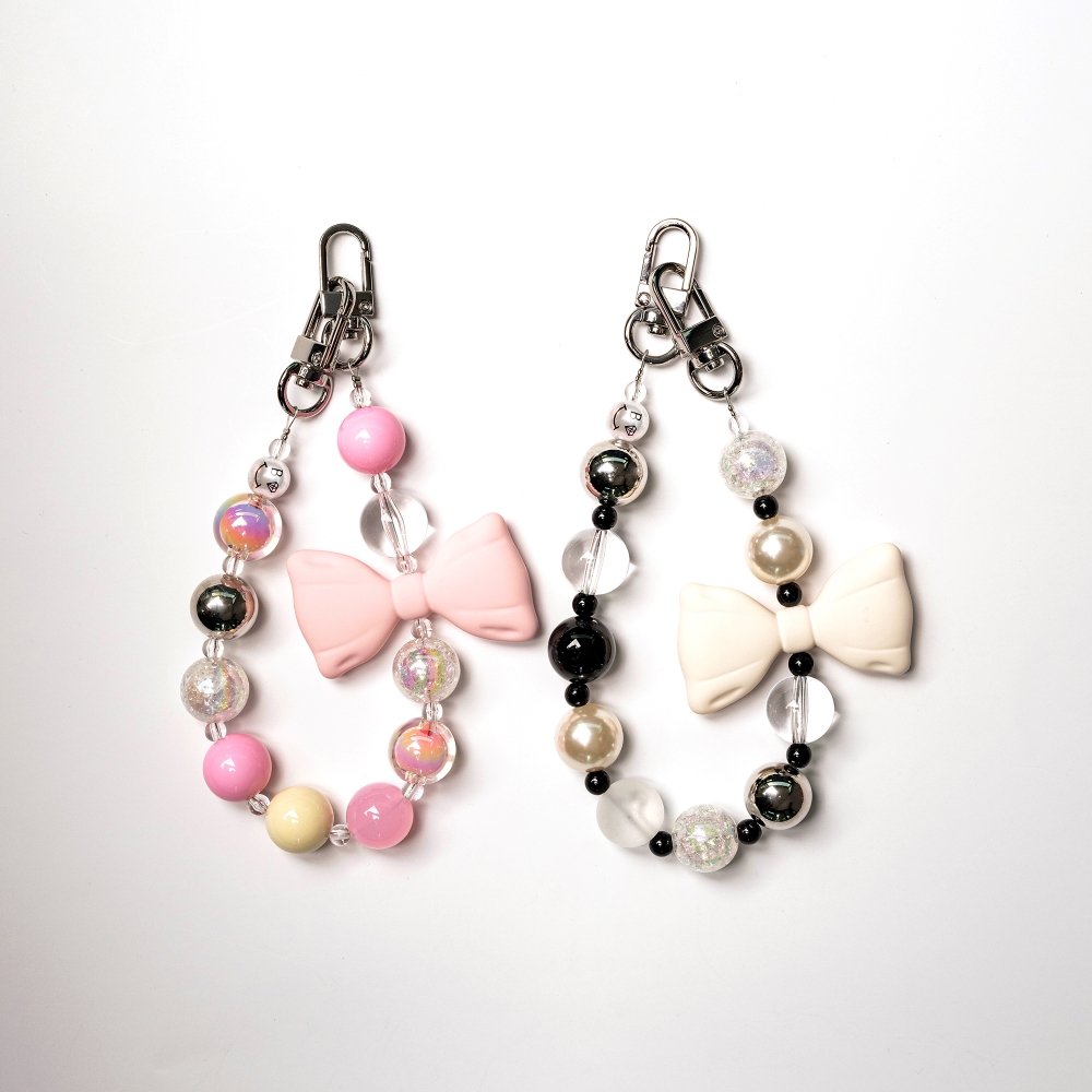 []ο    ڵ   Ʈ Mellow big ribbon ball hand strap