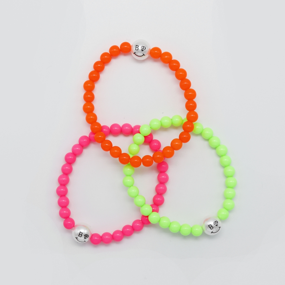 []   ׿ ũ   Pearl smile neon ball band Bracelet