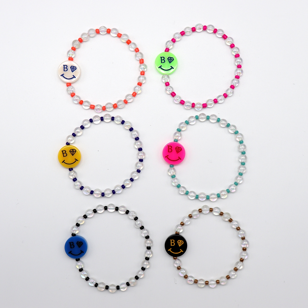 []  м  6color Color smile transparent ball Bracelet