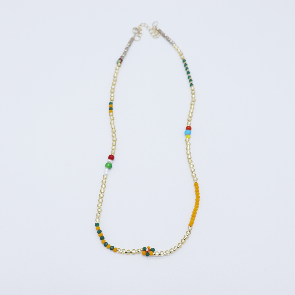 []   Ŀ  Mini flower multi beads Necklace