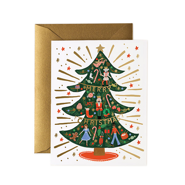 [라이플페이퍼]NUTCRACKER TREE 크리스마스 카드-RP00ANCADX082NON