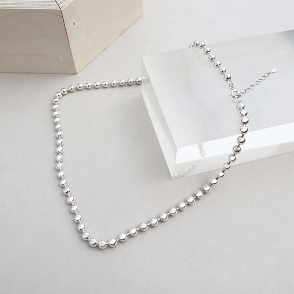 []Silver ball 4.5mm Necklace 4.5mm ǹ  