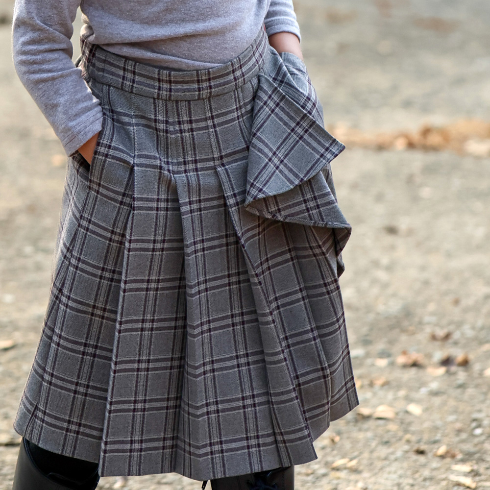 []  üũ ĿƮ Ruby Skirt