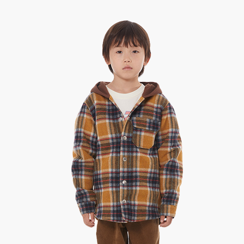 GOLDENJOE[] HEAVYWEIGHT  FLANNEL HOODIE_B غƮ öڼ ĵ-