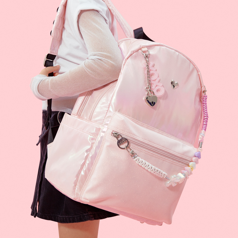    Ʈ  Ʈũ Light Pink B my Heart Backpack oddBi