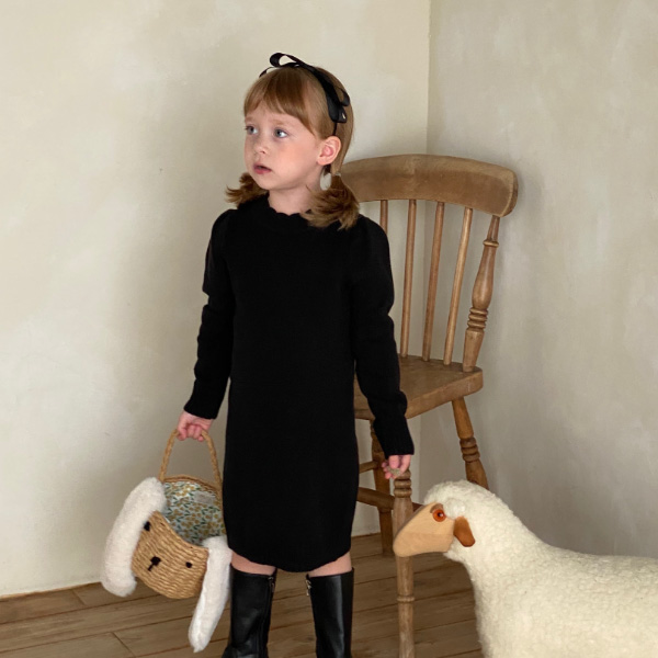 [ο]*MADE* black knit dress