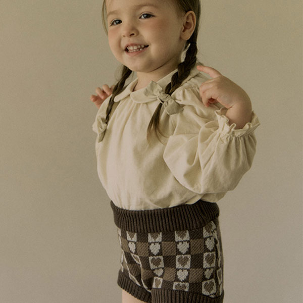 [ο]*MADE* heart Jacquard bloomer