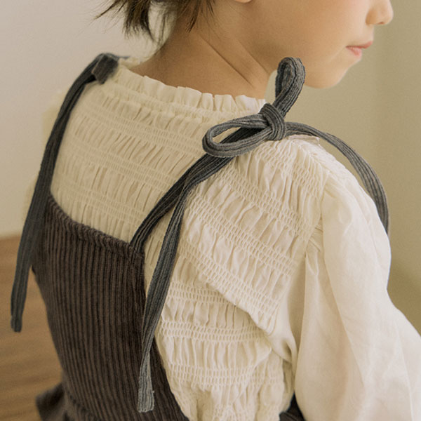 [ο]*MADE* pure banding blouse (cream)