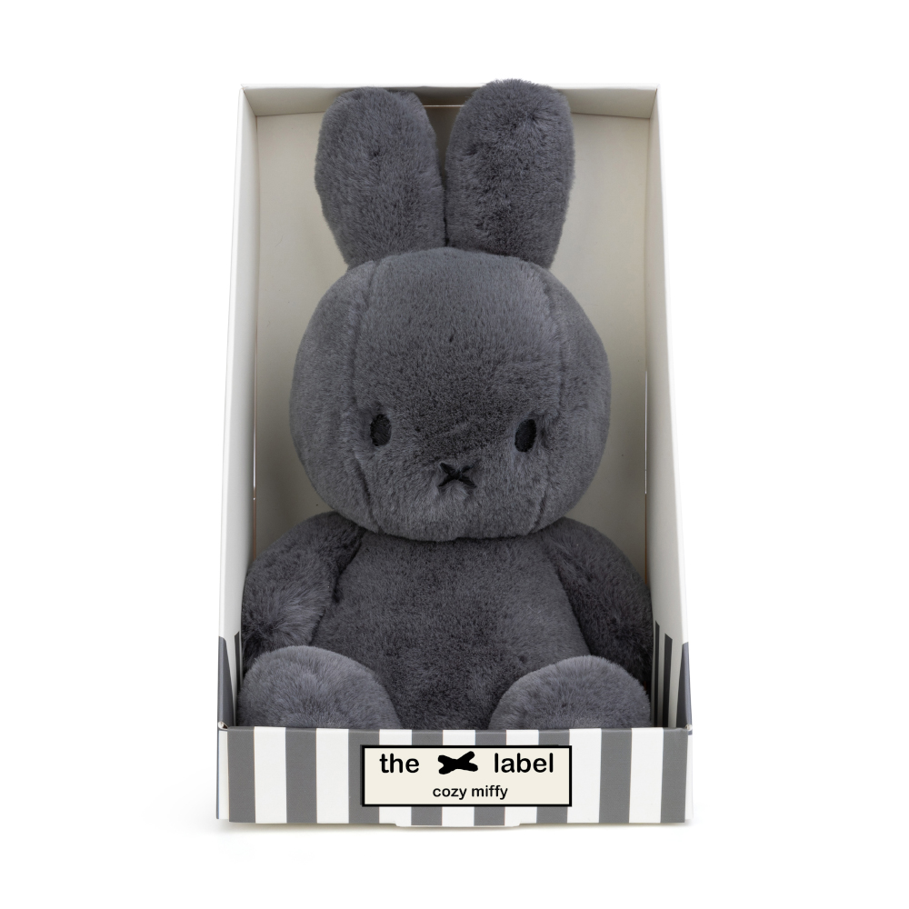 [] [X-Label] Cozy Miffy Sitting Grey in giftbox - 23cm