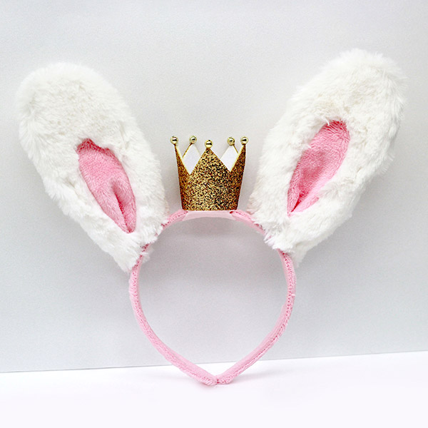 [] Princess Pring Crown Hairband_White