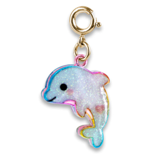 [] Glitter Tie-Dye Dolphin Charm