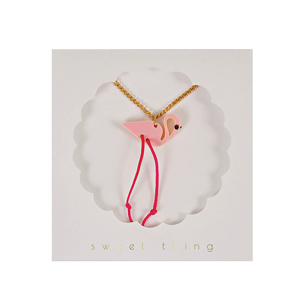 [޸޸]Sweet Things Flamingo Necklace-ME500024