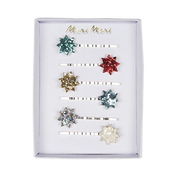 [޸޸]Glitter Star Hair Slides(6Ʈ)_Ŭ-ME1803RV