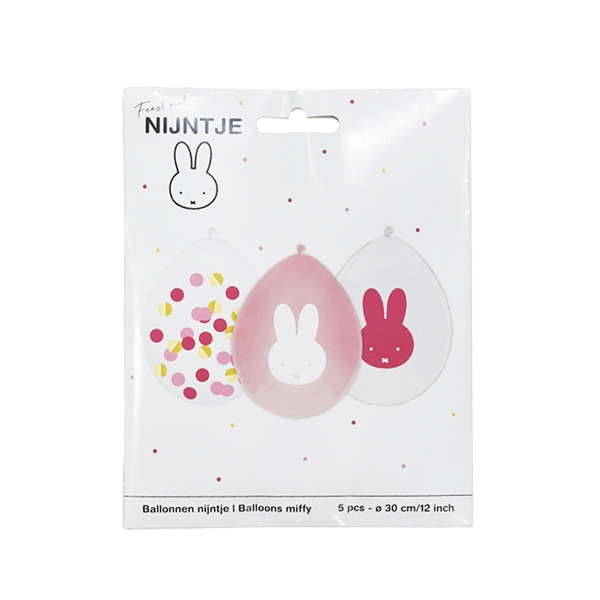 []Miffy Balloons - Pink (5 Ʈ)_HM43913507T13