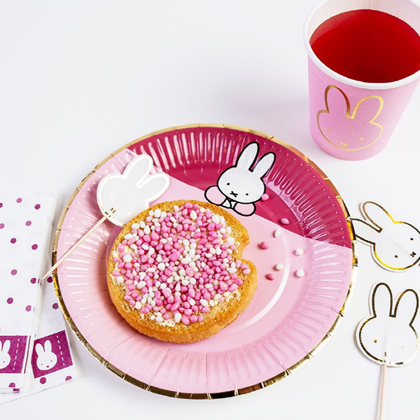[]Miffy Plates - Pink (8 Ʈ)_HM43915008T13