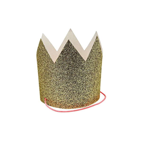 [메리메리]Mini Gold Glittered Crowns(8개세트)_파티왕관-ME5106