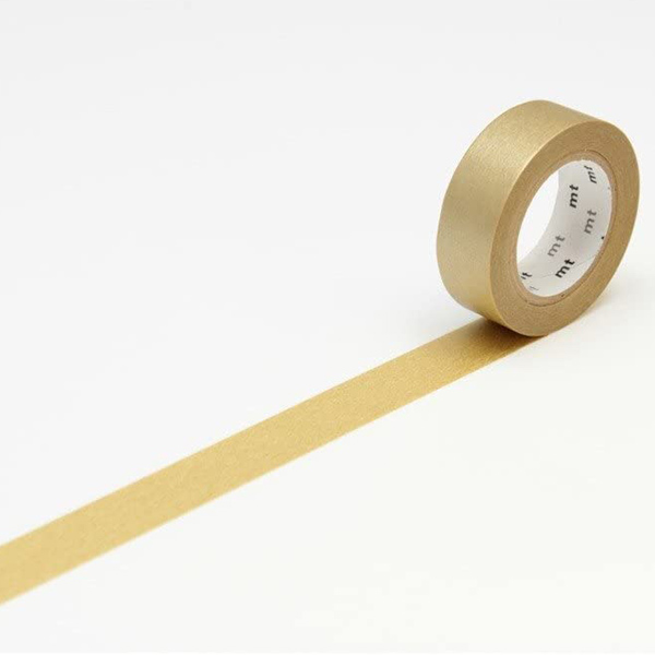 [MT]Masking Tape Basic Gold_MT01P205(1.5cm)