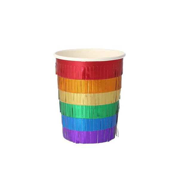 [޸޸]Rainbow Fringe Party Cups (8 Ʈ)_ME206182