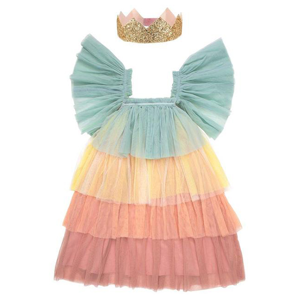 [메리메리]Rainbow Ruffle Princess Costume (3~4세-31인치)-ME215344