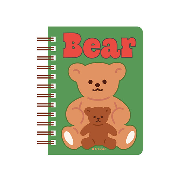 [아프로캣]아프로캣 스프링 메모 _6. 곰과아기곰