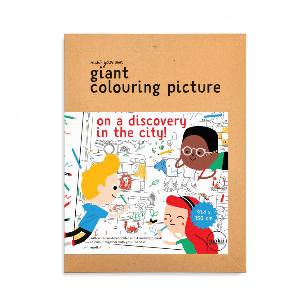 [BLOOQ_Makii ]Giant Colouring Picture - City-S21MAK-501001A