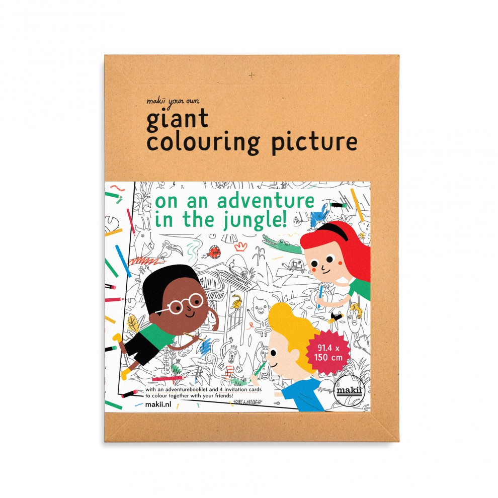 [BLOOQ_Makii ]Giant Colouring Picture -Jungle -S21MAK-501002A