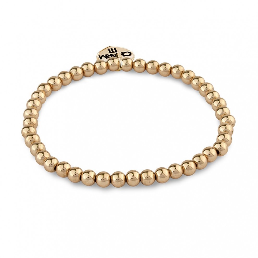 []Gold Beads Bracelet   