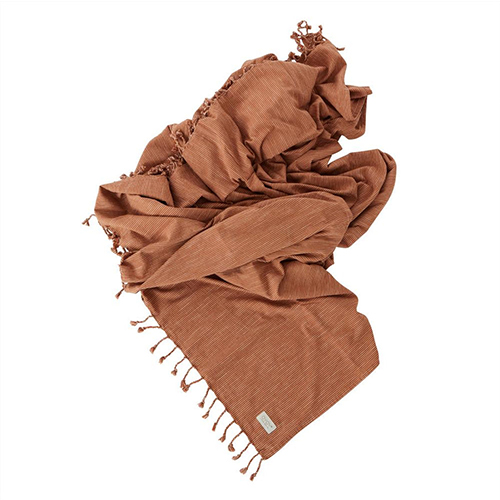  [̿ ]GOBI BED COVER - STRIPE - CARAMEL / OFFWHITE_̺Ŀ-L10080