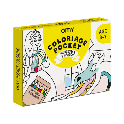 [오마이] OMY 포켓 컬러링-프린세스&드래곤 (52x38cm)_OMY-COLOK01