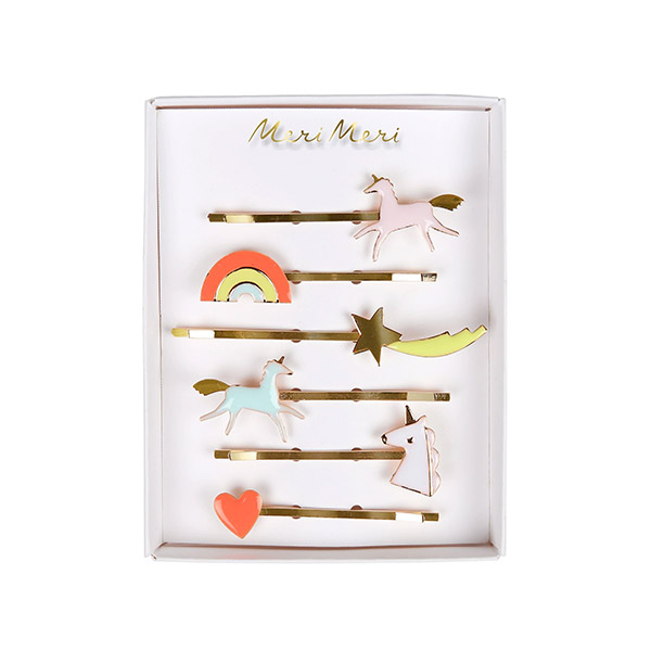 [޸޸]Unicorn Enamel Hair Slides(6Ʈ)_Ŭ-ME173872