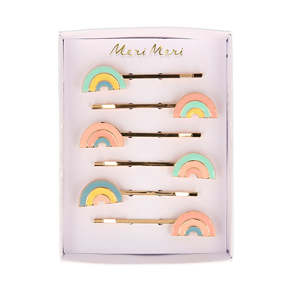 [޸޸]Enamel Rainbow Hair Slides(6Ʈ)_Ŭ-ME222876