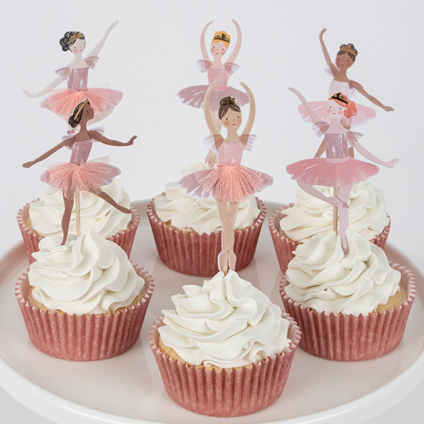 23RE[޸޸]Ballerina Cupcake Kit (set 24 toppers)-ME222939