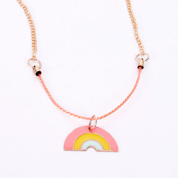 23RE[޸޸]Enamel Rainbow Necklace-ME223110