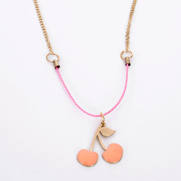 23RE[޸޸]Enamel Cherries Necklace-ME223128